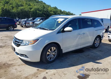 2015 Honda Odyssey Ex-L from USA, damaged, VIN 5FNRL5H66FB049640